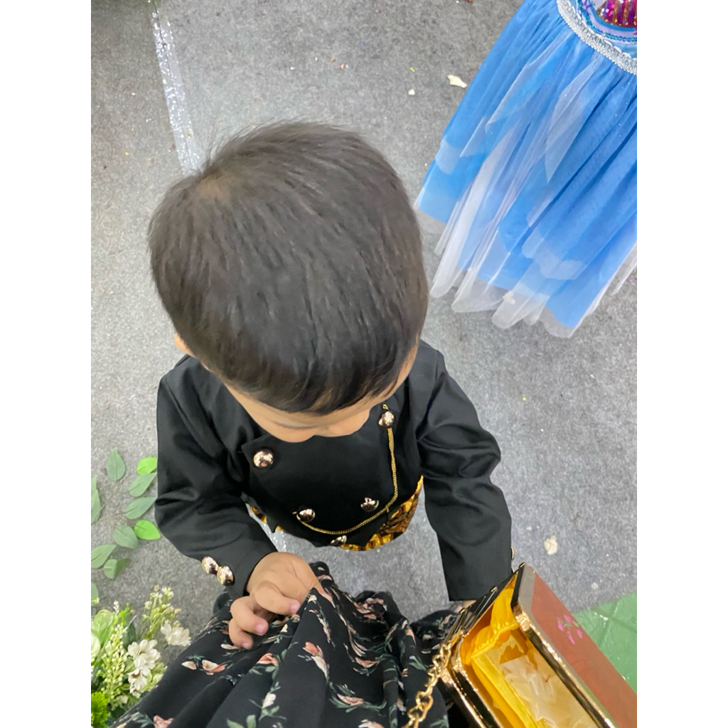 prelove one set 3 in 1 beskap baju jawa anak laki laki usia 1-2 tahun