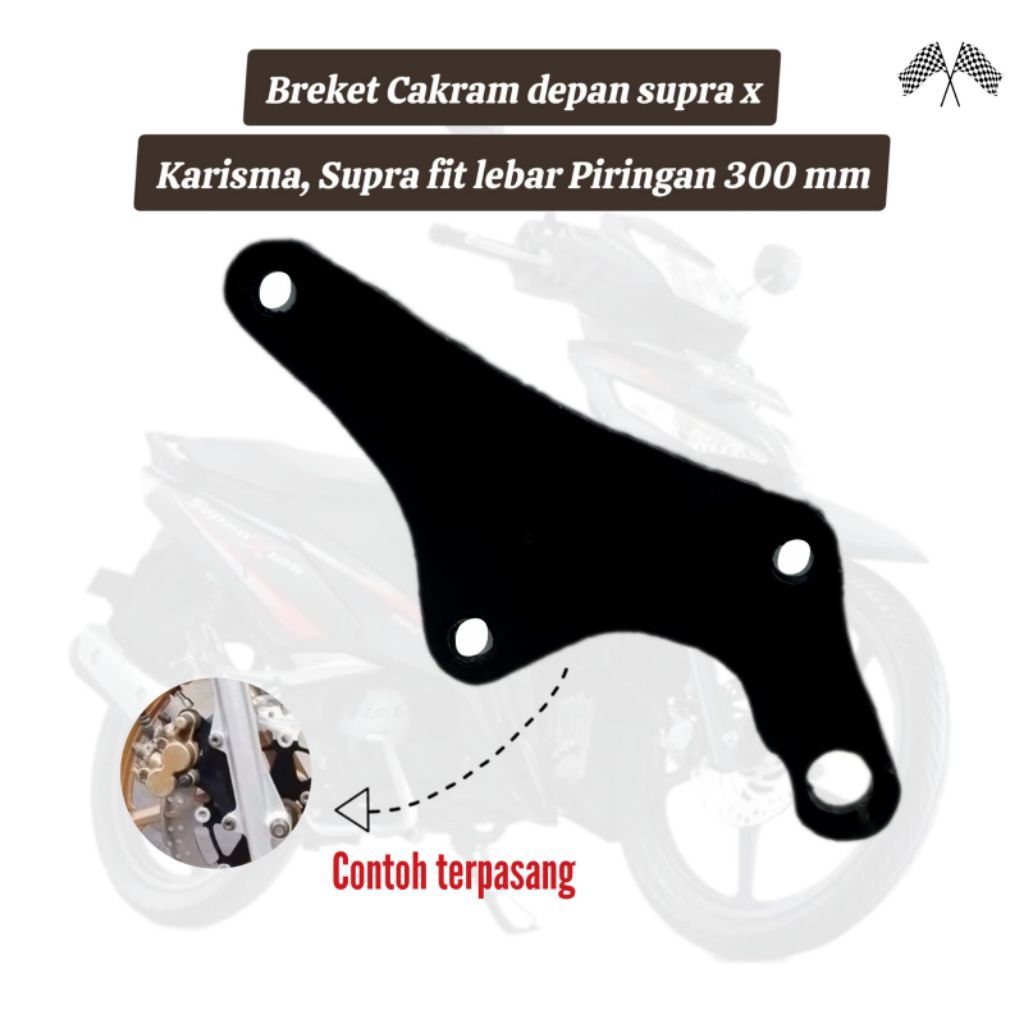 Breket Bracket Dudukan Pangkon Kaliper Piringan Disc Cakram Depan Supra X Supra 110 Kharisma Blade R