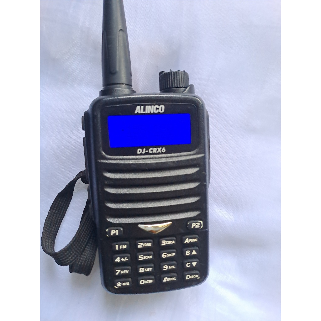 Ht Alinco Dj-Crx6 Made in Japan Frekuensi Dual Band VHF dan UHF 350Mhz Normal TX dan RX Segel Ht Ali