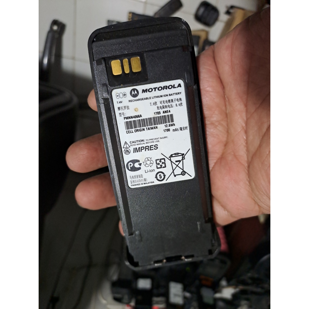 Baterai Motorola PMNN4066A Buat Ht Motorola Ats2500i Motorola Xir 8260 Xir P8368 bahan refill modif