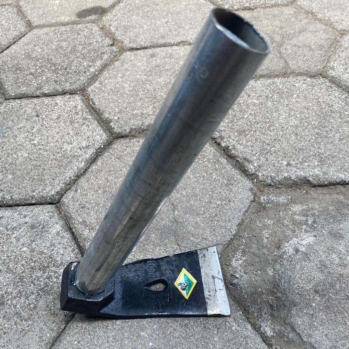 petel cor besi gagang pipa petel kayu pertukangan - petel + gagang