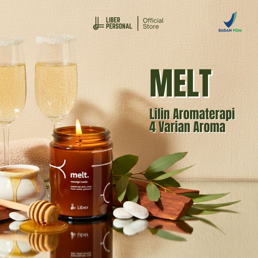 Liber Melt Massage Candle New Varian Lilin Aromaterapi - Massage Oil