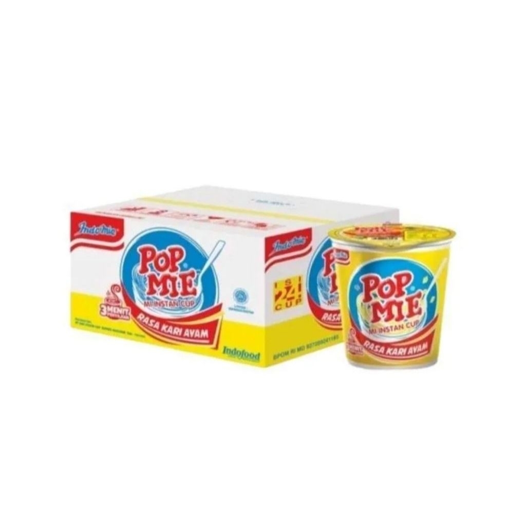 Pop Mie Rasa Kari Ayam 1 Dus Isi 24 Cup