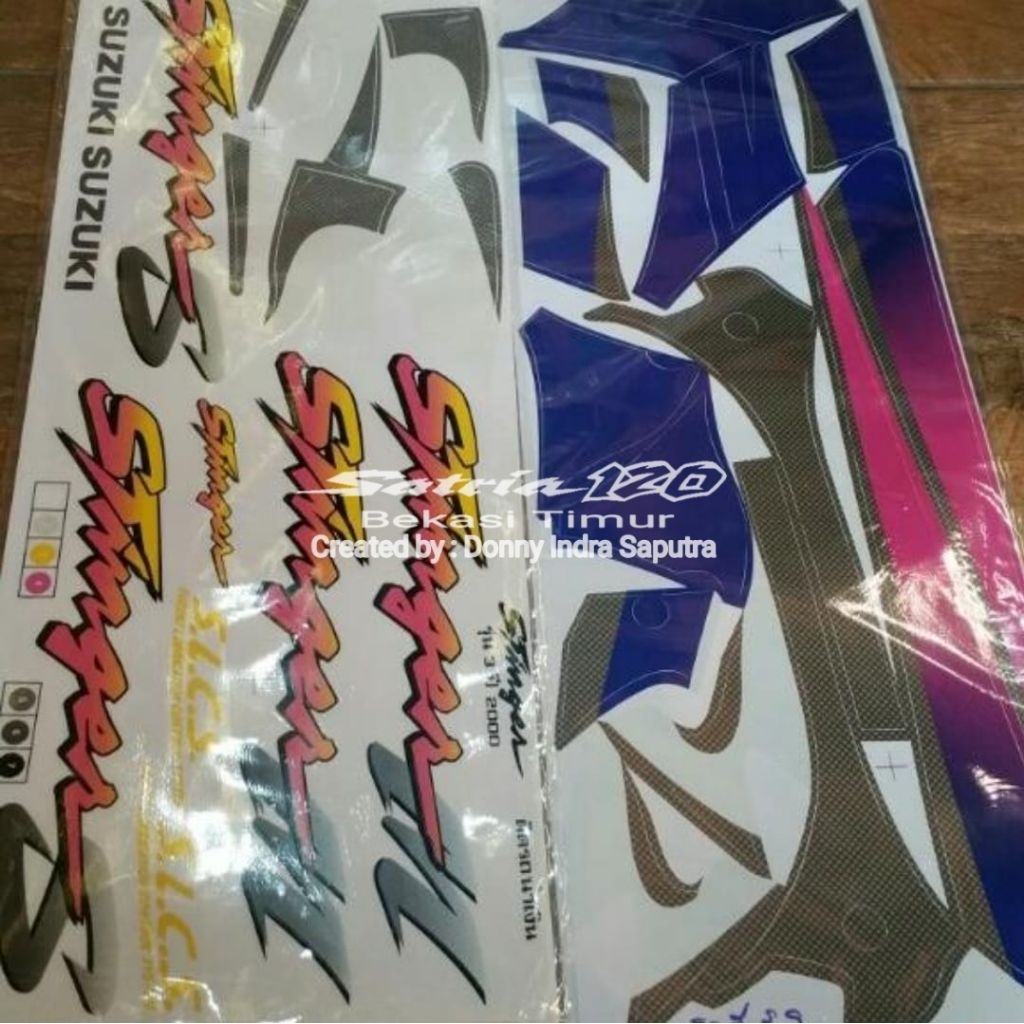 Sticker Striping Suzuki Stinger 120