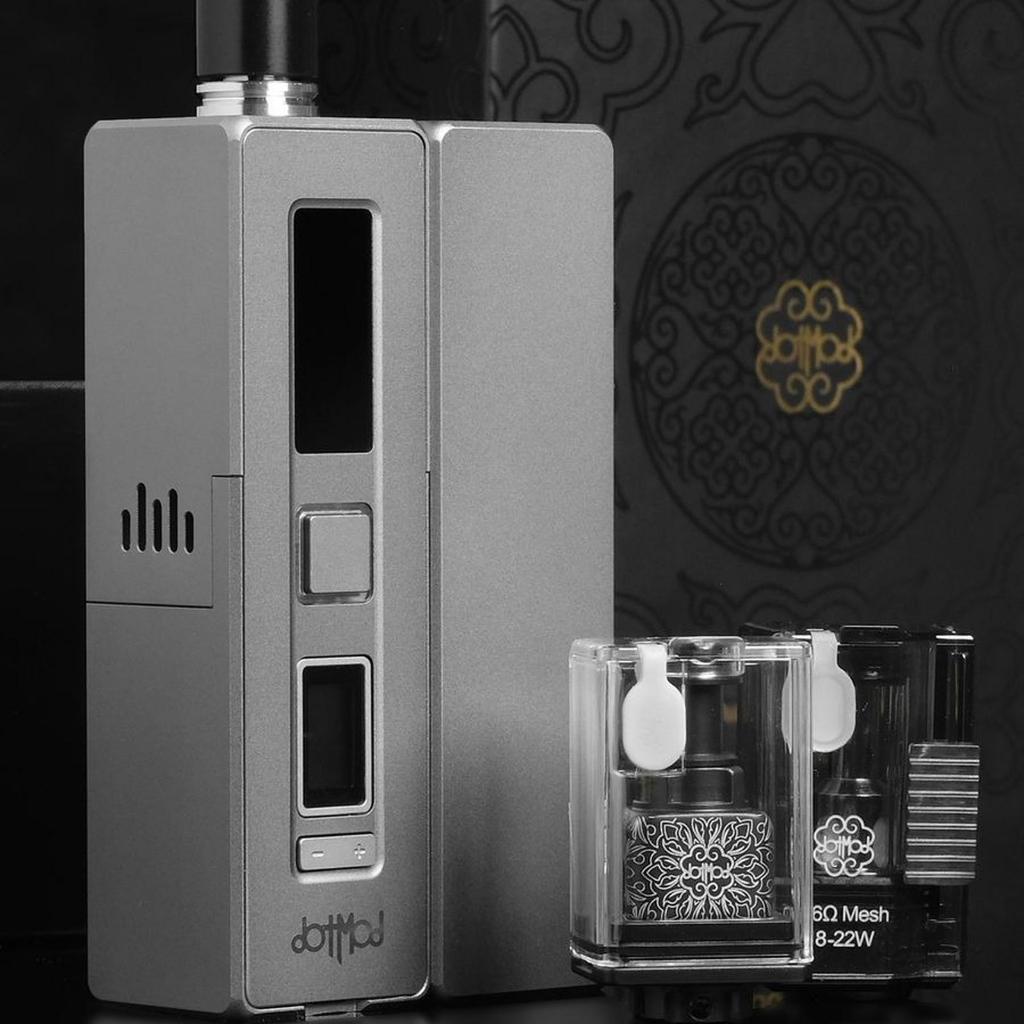 dotAio X Essential Gunmetal Edition 75W 18650 AIO Kit + dotRBA X by DotMod