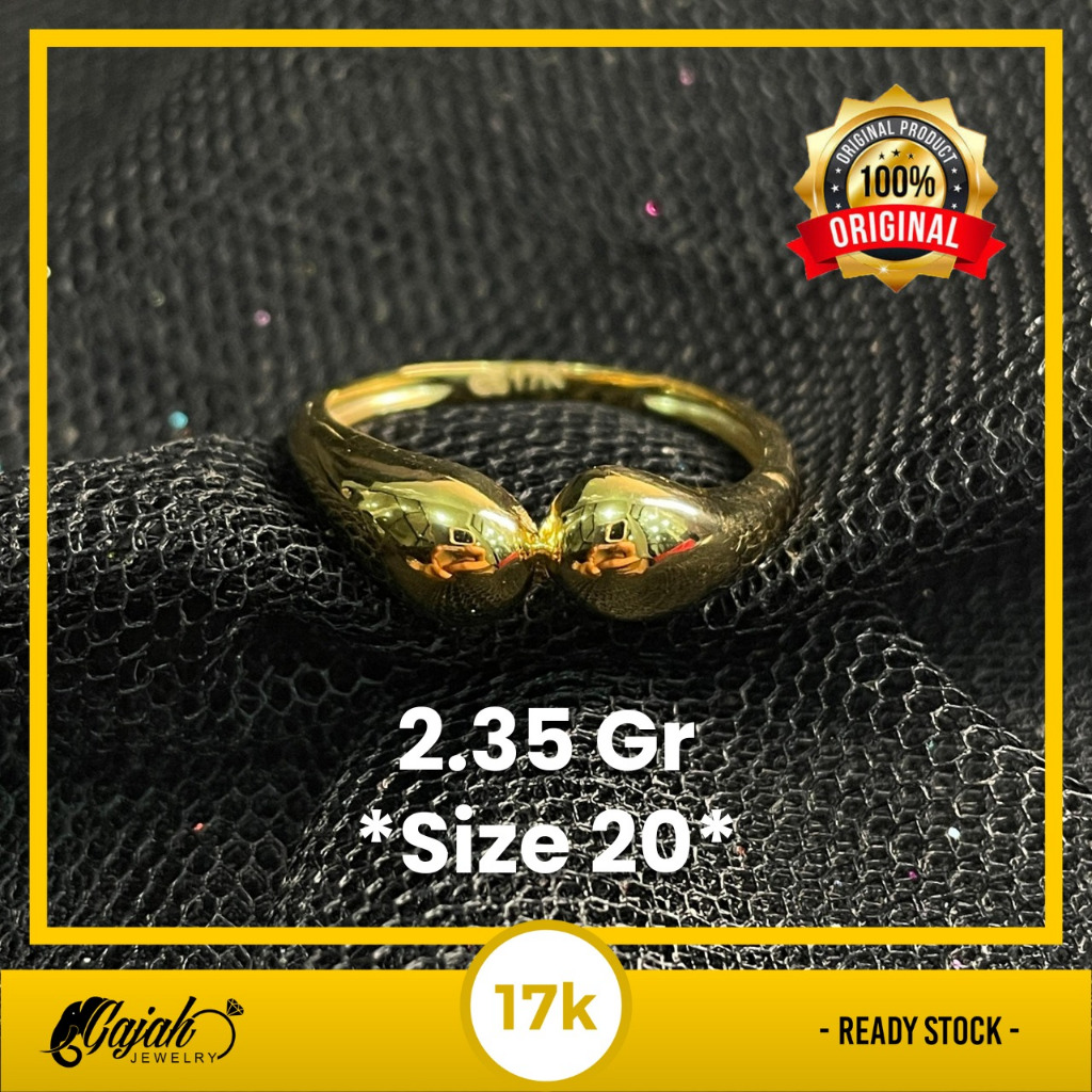 Cincin Emas 17K - Toko Emas Gajah - 2.35 Gram 8117