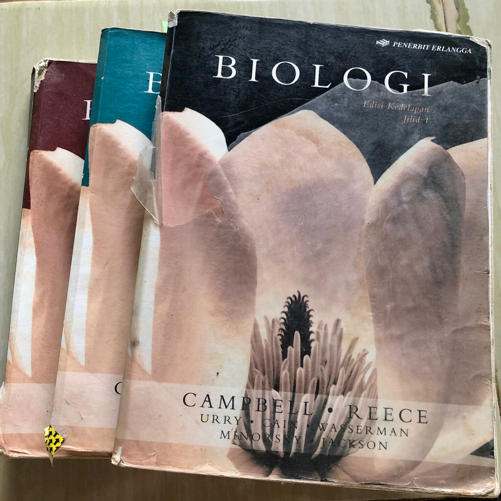 [ PRELOVED ] ORI Buku Biologi Campbell Edisi Kedelapan Jilid 1 2 3 terjemahan Indonesia