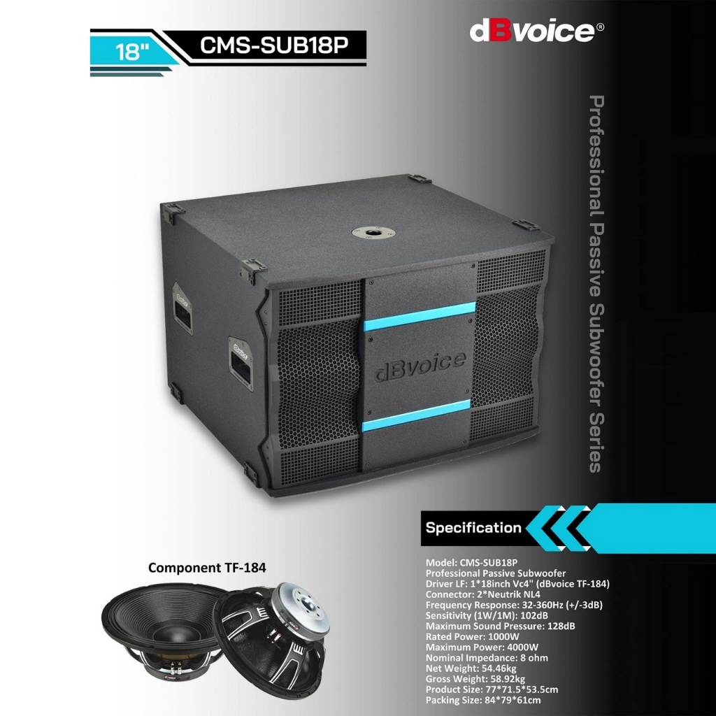Subwoofer Pasif dbvoice CMS SUB18P Original 18 inch Sub Passive DBVOICE CMS-SUB18P