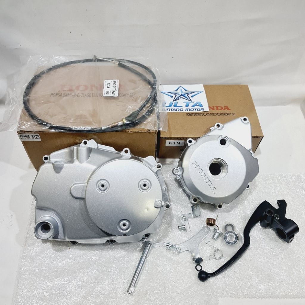 Bak kopling set + bak magnet supra x 125 karbu supra x 125 fi Silver