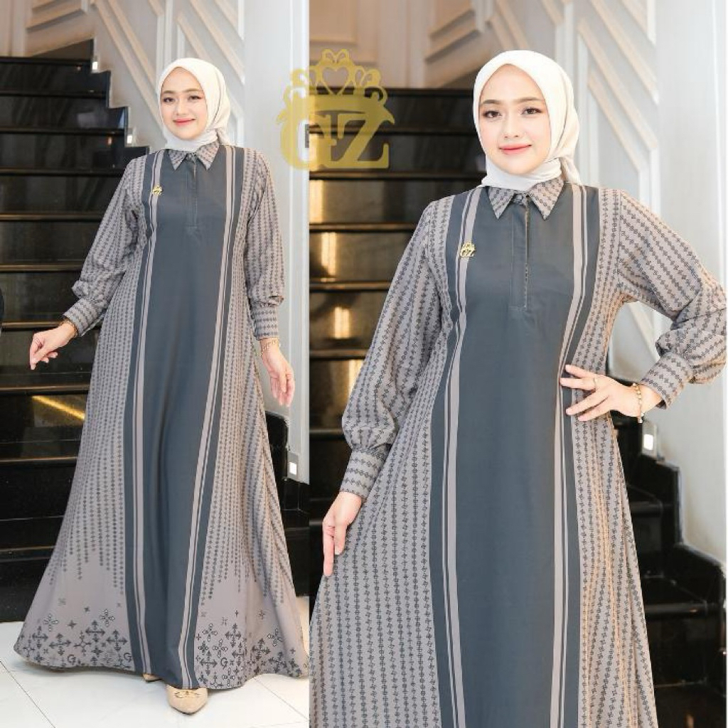 Gwenza - Alana Dress Motif - Muslim Wanita