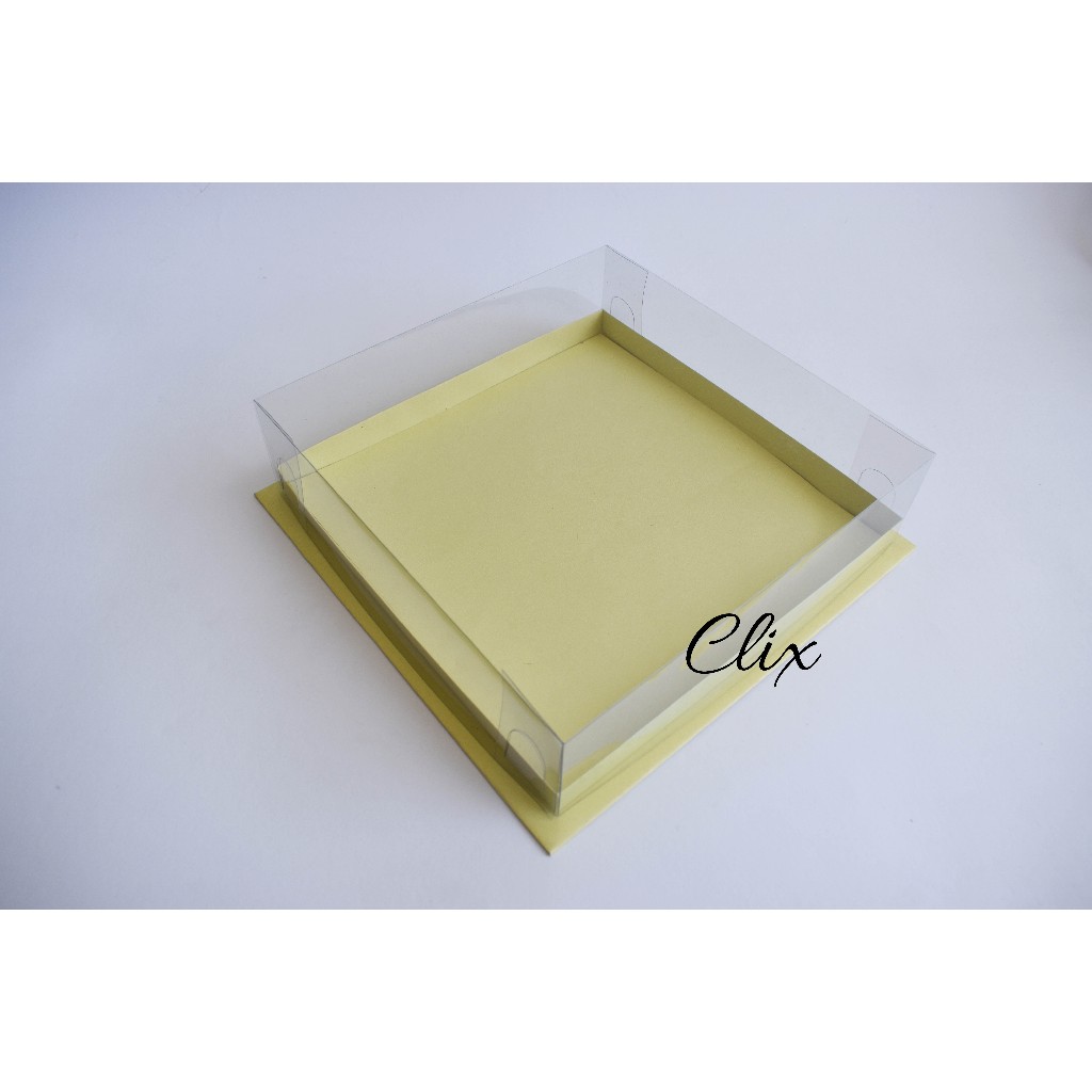 Box kue/tart/mika/pudding 25X25X7 Dengan PITA