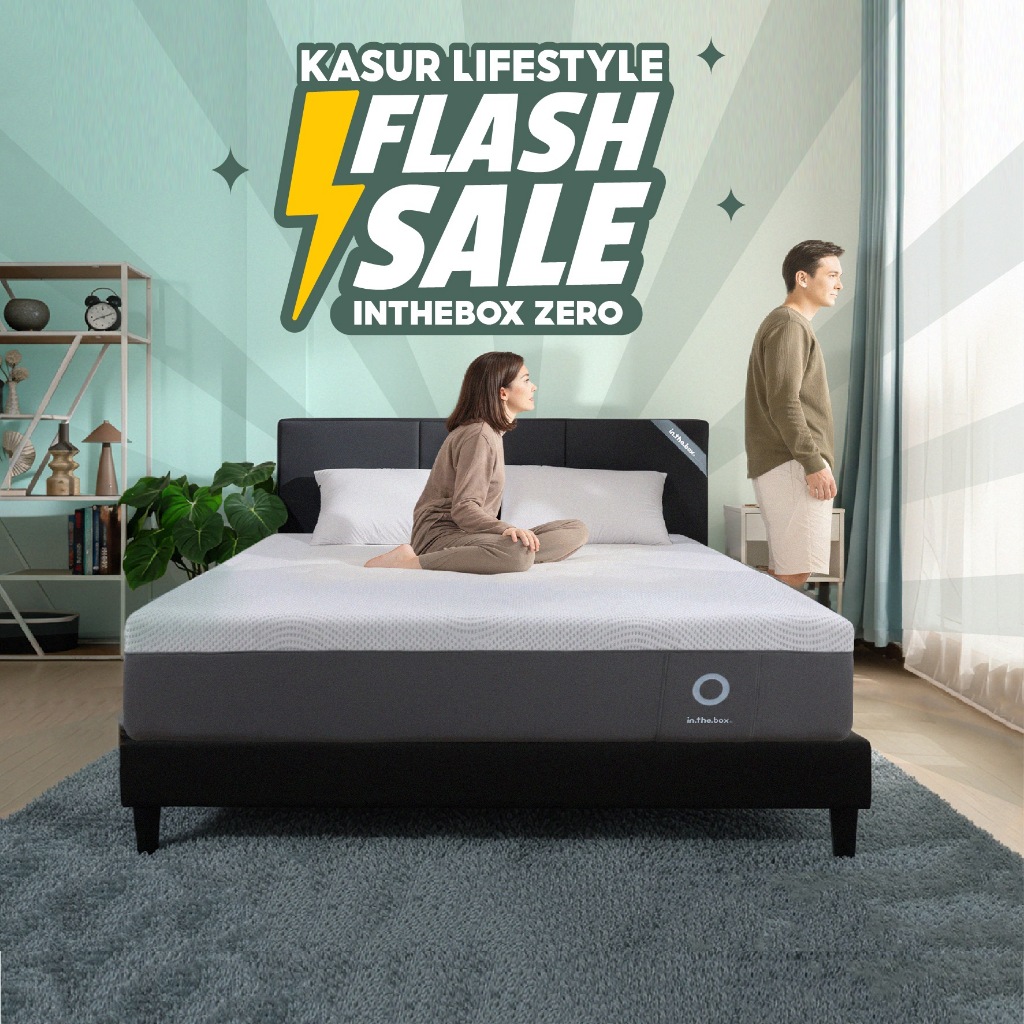 Kasur Matras Lokal Berkualitas Spring Bed Pocket IN THE BOX Zero - Free Bantal Garansi 10 Tahun