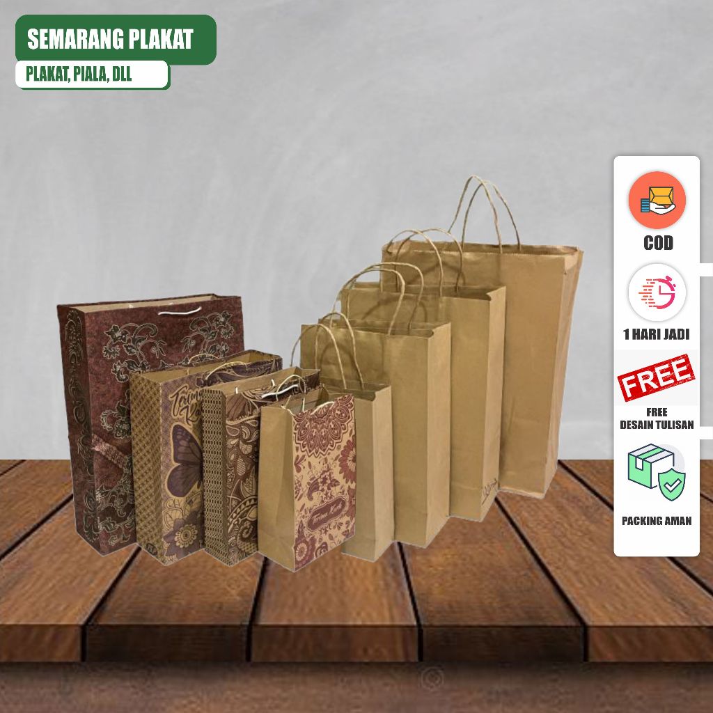 Paper Bag Motif Batik Elegant