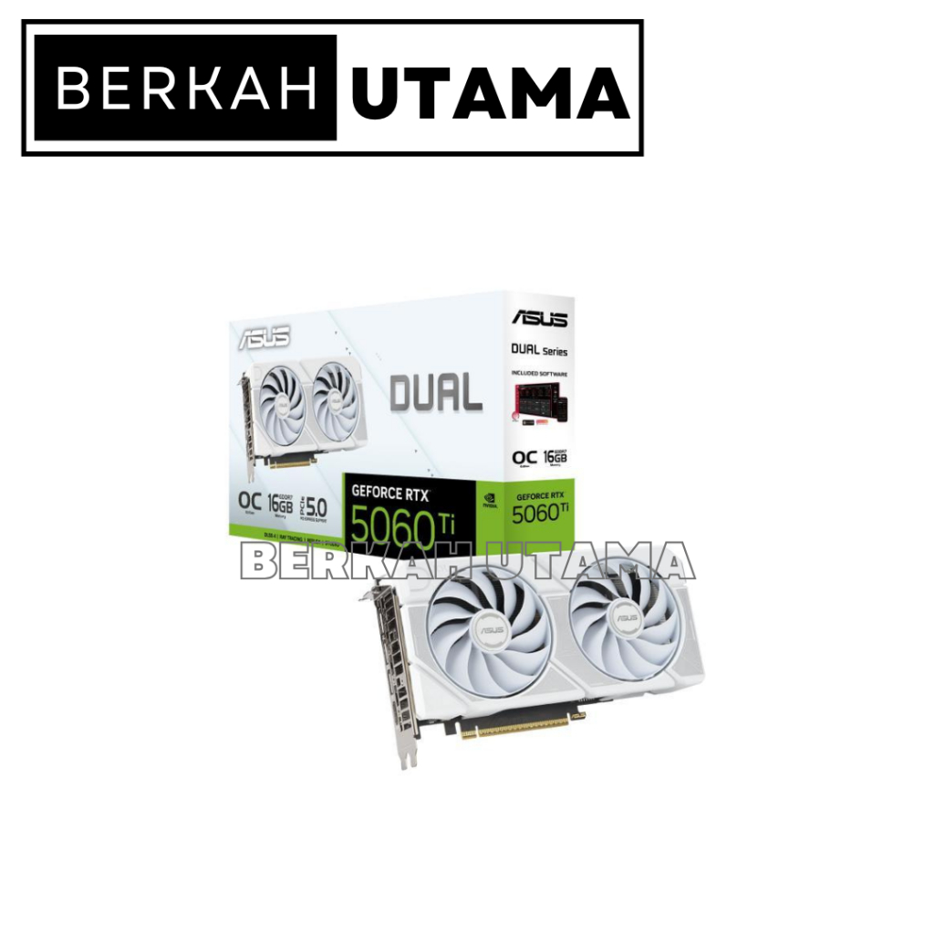 ASUS DUAL GEFORCE RTX 5060 TI 16GB WHITE OC EDITION