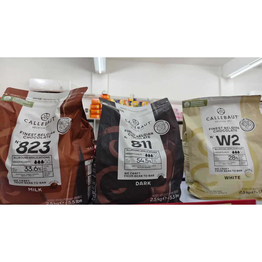Callebaut Finest Belgian Coklat Button (1bag 2.5kg)