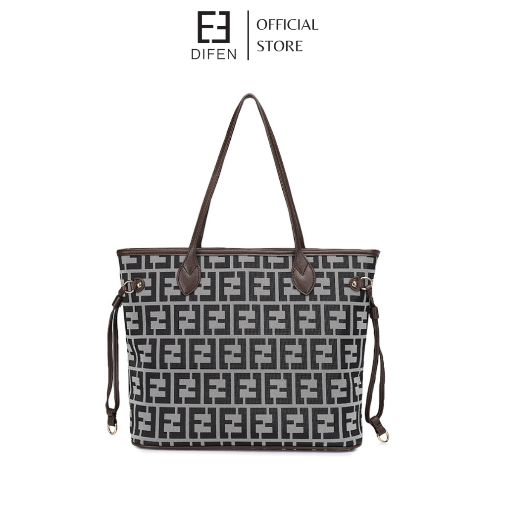 DIFEN Totebag Wanita tas wanita import tote bag wanita kuliah totebag korean style import