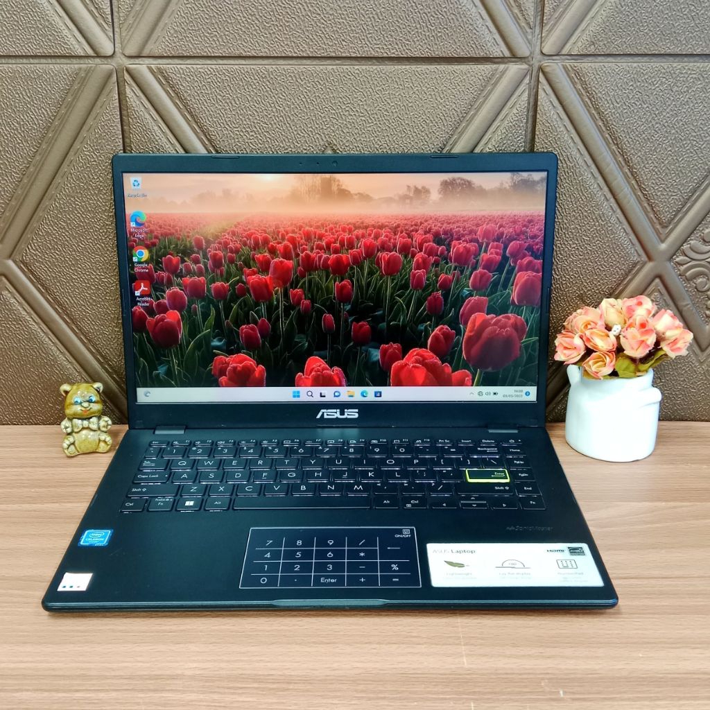 LAPTOP SECOND ASUS E410MA INTEL N4020 (2CPU) 1.1GHZ UP TO 2.0GHZ INTEL UHD GRAPHICS 600 RAM 4GB DDR4