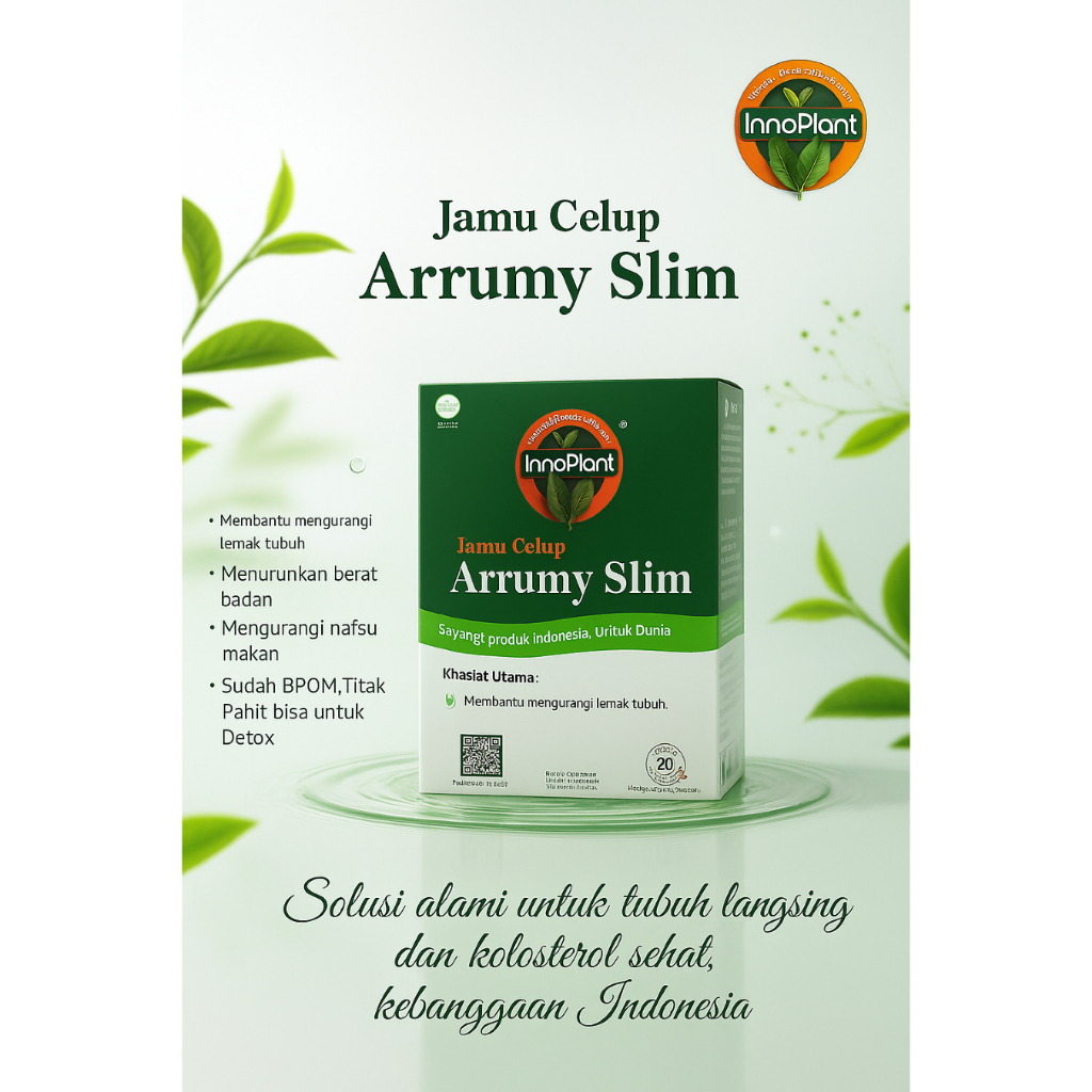 jamu pelangsing, jamu celup, herbal pelangsing, jamu diet, pelangsing alami, Arrumy Slim