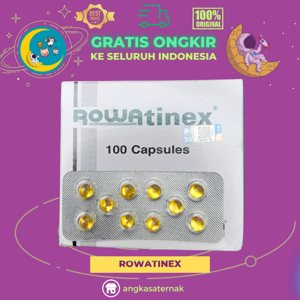 ROWATINEX ISI 10 KAPSUL - Obat Batu Ginjal Untuk Hewan Kesayangan