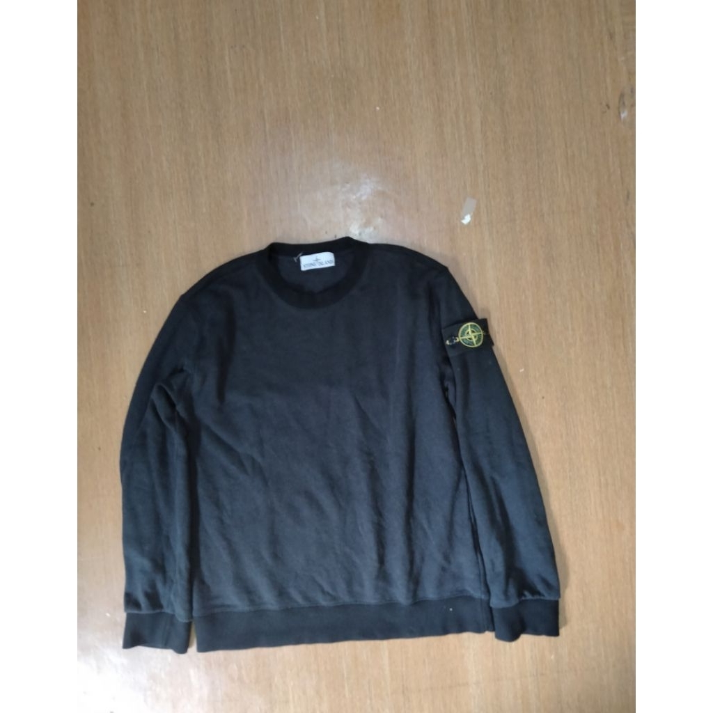 crewneck hitam washed SL