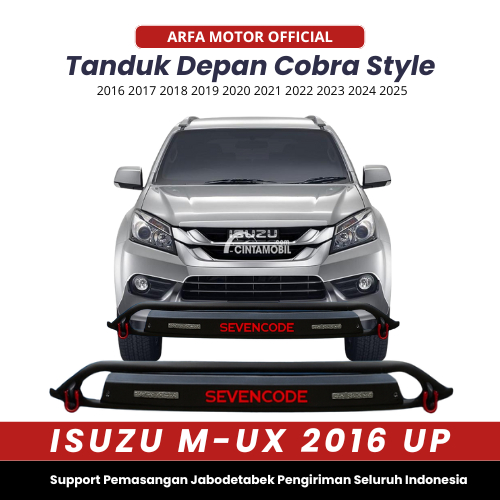 Towing Belakang Isuzu Mu-x Pengaman Bemper Mobil Rear Guard Bumper Pelindung Bamper Belakang Cobra