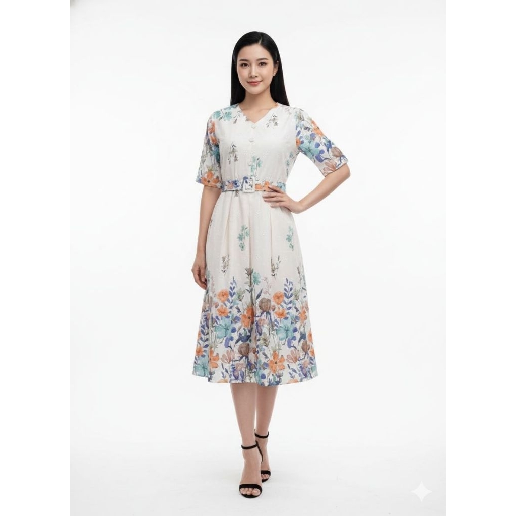 DRESS KATUN BOLONG PREMIUM