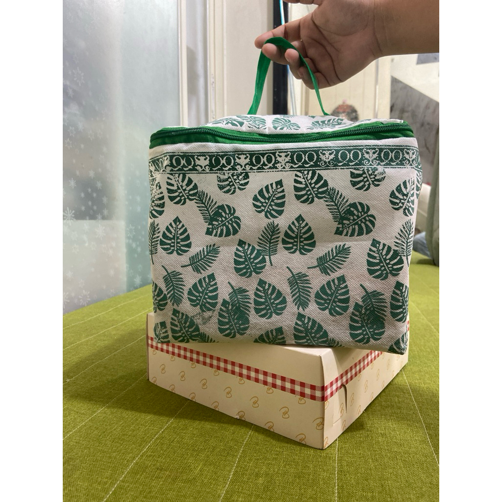 TAS HAJATAN KUBUS DAUN 22x22x20