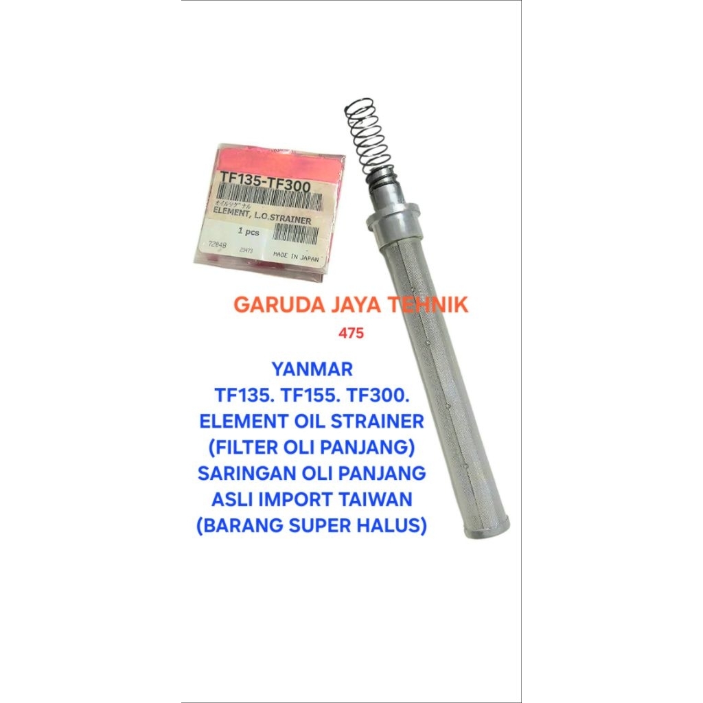 Yanmar TF135 TF155 TF300 element oli assy filter oli komplit saringan oli Yanmar TF135 TF155 TF300 P
