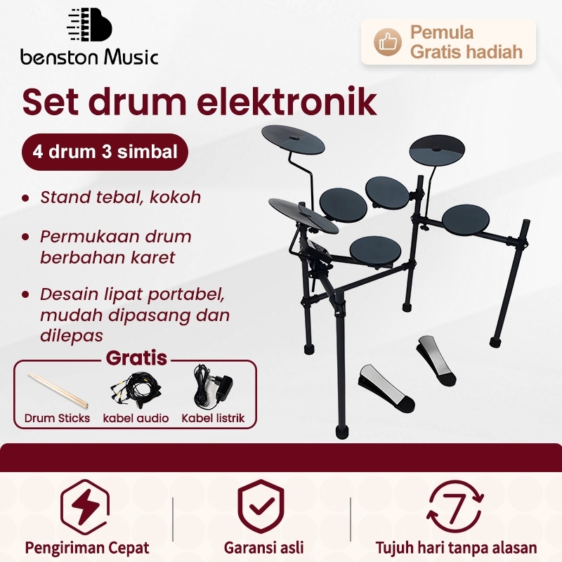 Benston Music- Drum elektrik / Set drum elektronik / drum elektronik profesional / instrumen perkusi