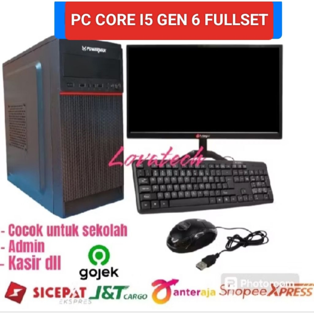 PC RAKITAN CORE I5 GEN6 RAM 16GB | SSD 512GB + HDD 500GB ( CPU ONLY )