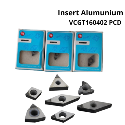 Insert PCD VCGT160402 pahat bubut aluminium kinclong VCGT 160402 VCMT16 VCGT16 baru