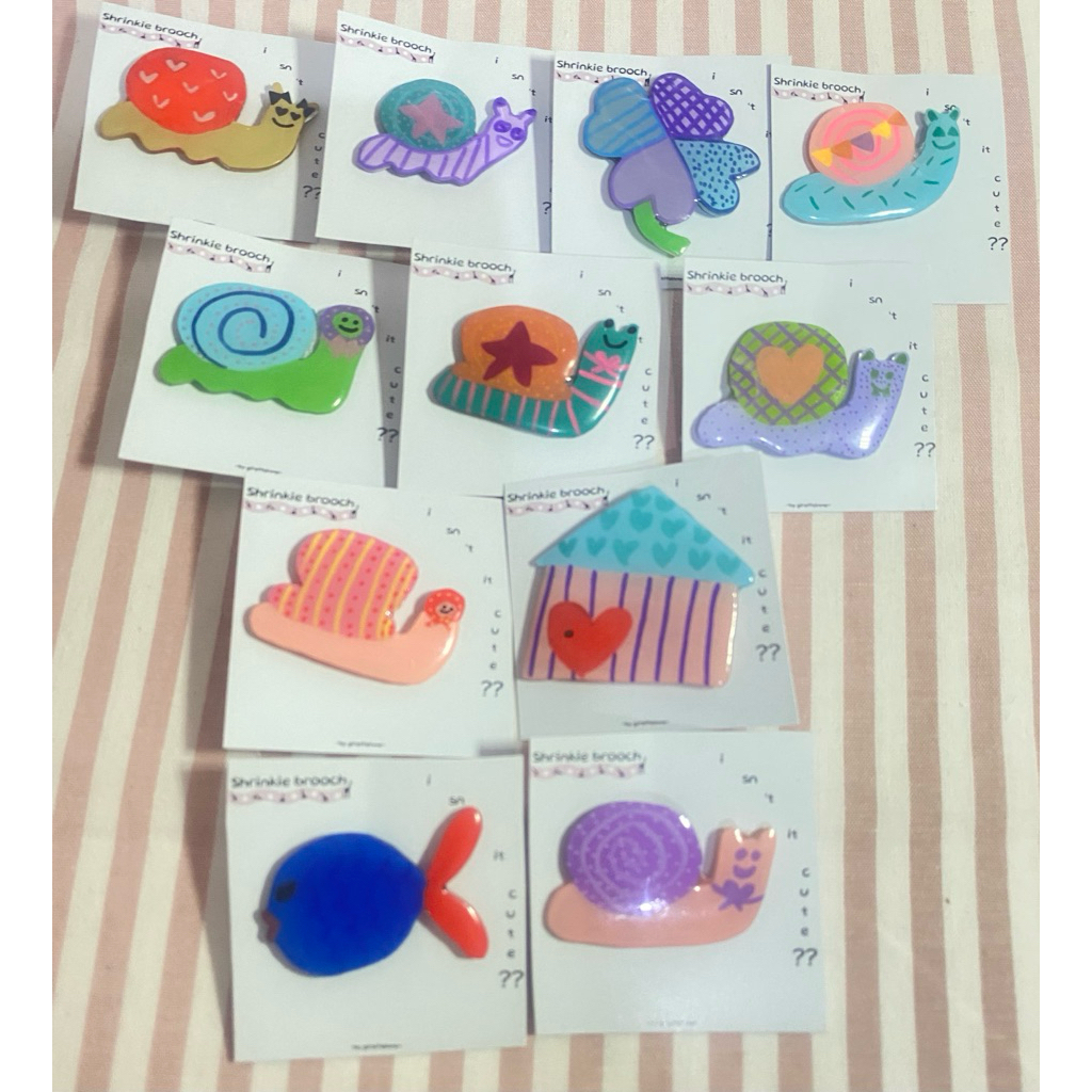 Shrinkie brooch |brooch pin | pin lucu | brooch lucu | brooch acrylic | acrylic pin | brooch murah |