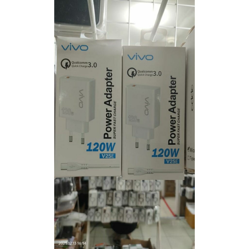 Charger VIVO Fash Charging & Support VOOC Original 80 Watt Dan 120 Watt