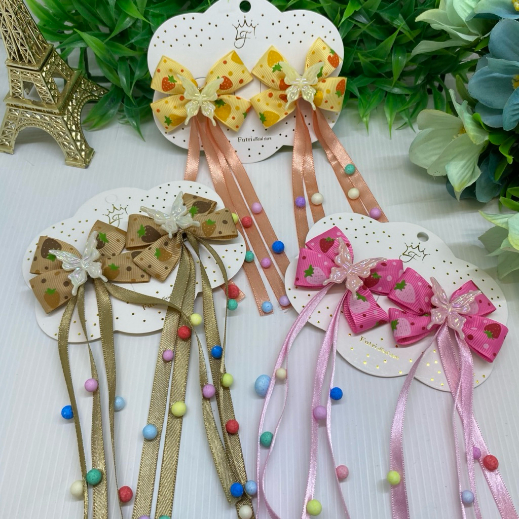 Jepit Pita Anak Jurai Pompom Boba