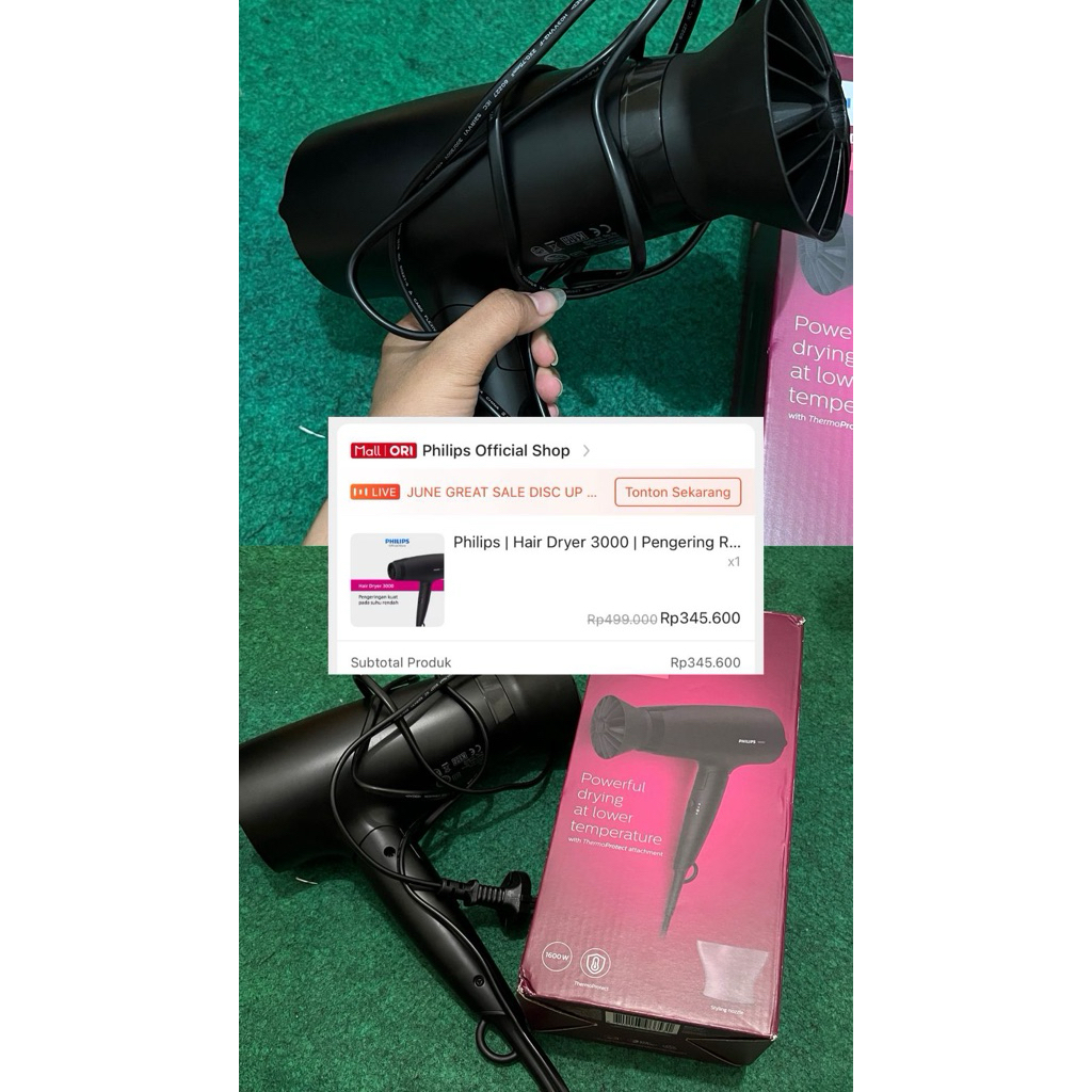 PRELOVED HAIR DRYER PHILIPS