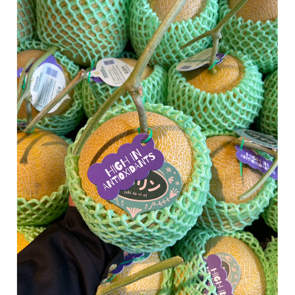 Melon Jepang Shitorin Super Manis / Buah Melon Jepang Organic 1,5kg / Pcs