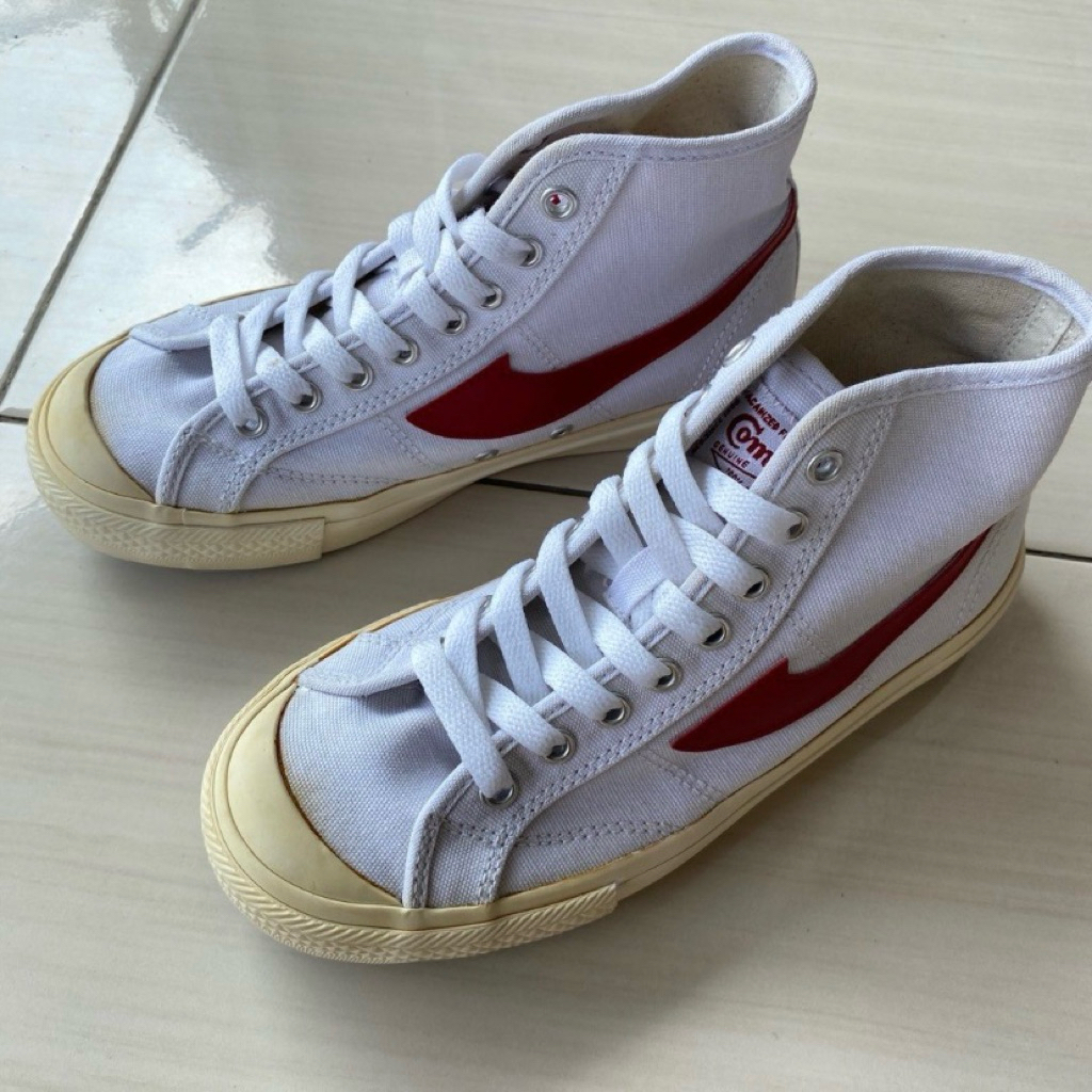 PL Compass Gazelle High White Red size 37