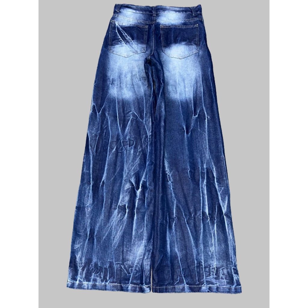 CELANA BAGGY JEANS PETIR UNISEX