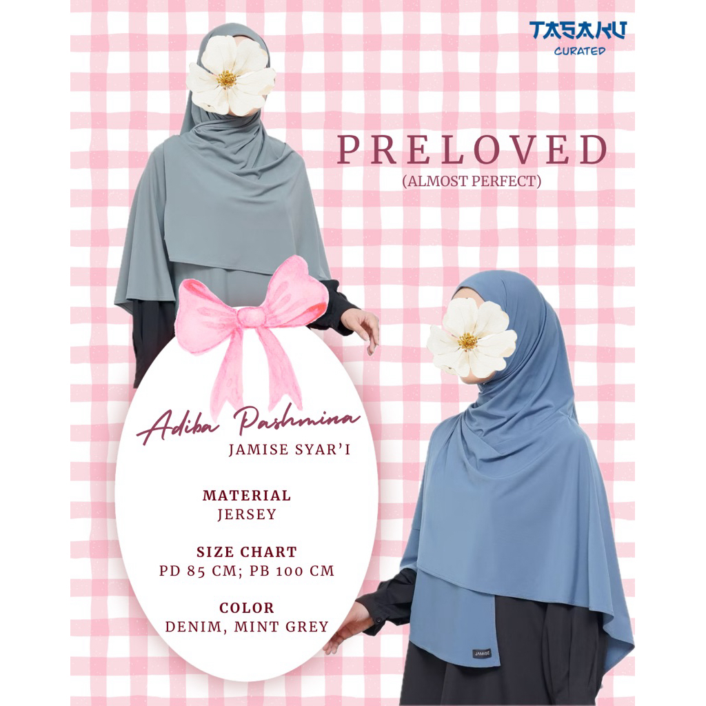 Preloved Adiba Pashmina Jamise Syari