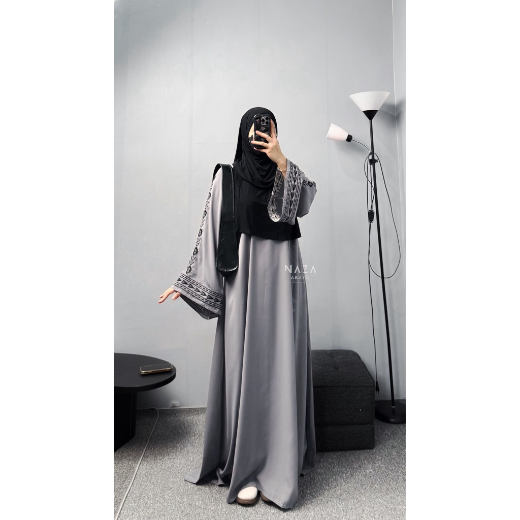 MEYRA ABAYA PREMIUM || Gamis Abaya Hitam Remaja Dewasa Simple Termurah