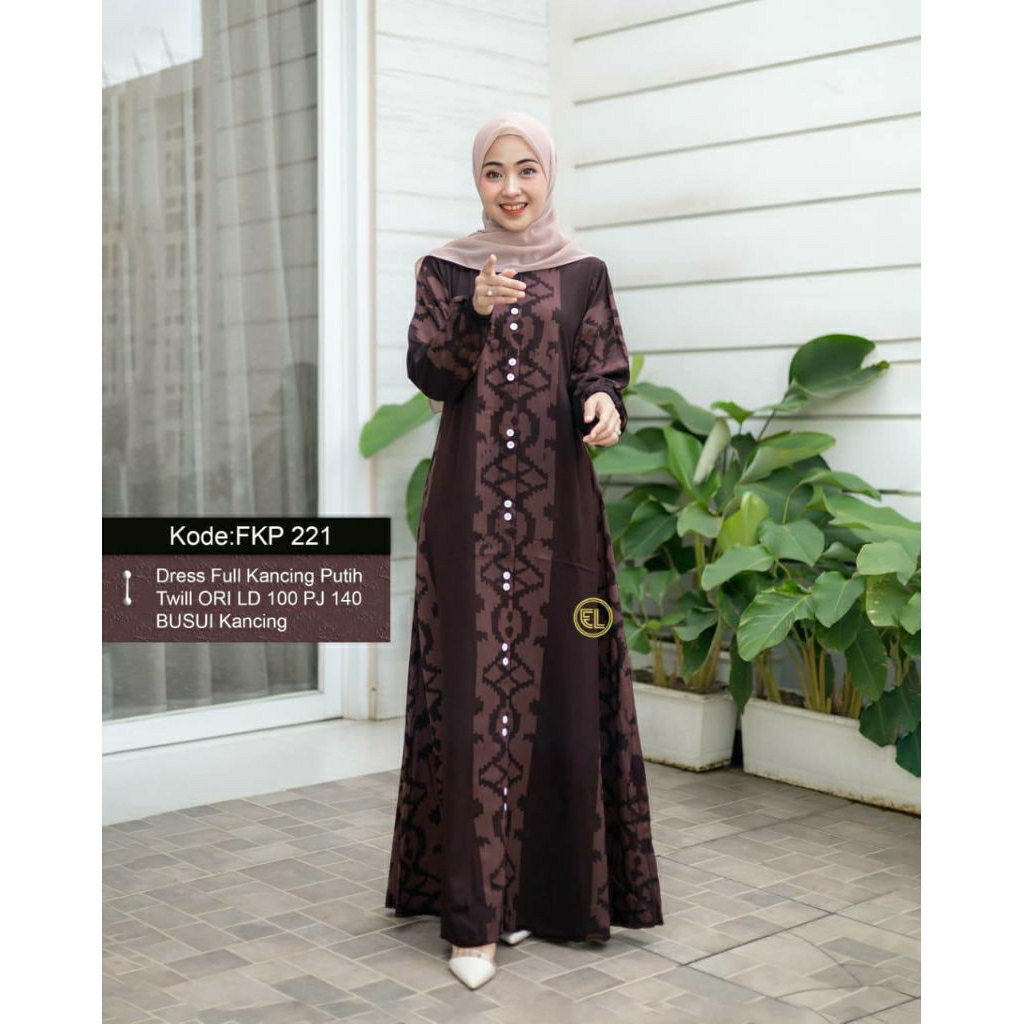 Gamis elzhaf batik Pekalongan