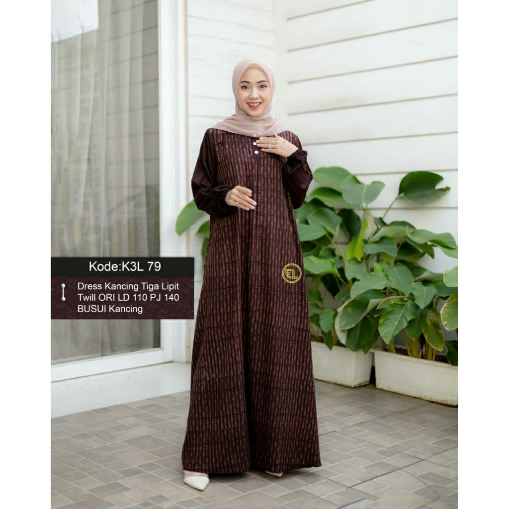 Gamis twil ORI elzhaf batik Pekalongan