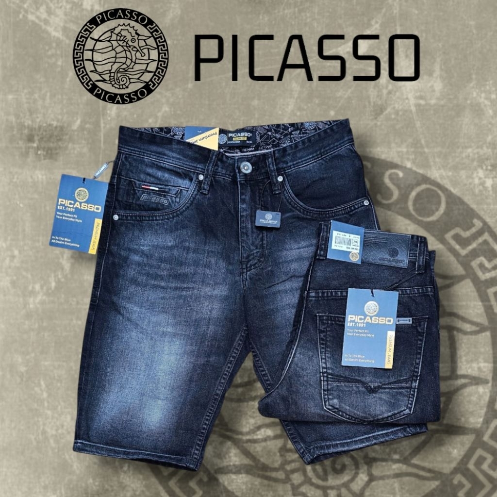 Celana Pendek Jeans Pria PICASSO ORIGINAL