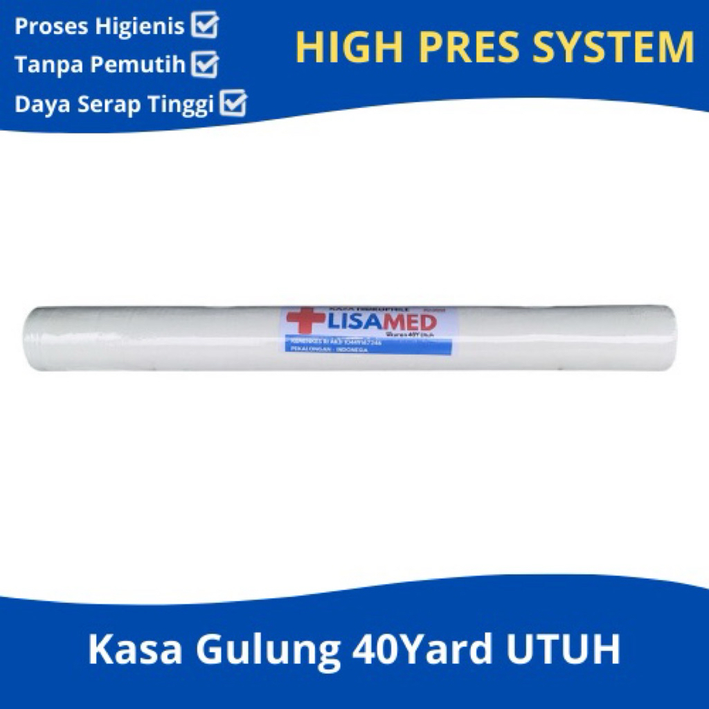 kasa steril perban gulung 40yard x 80cm