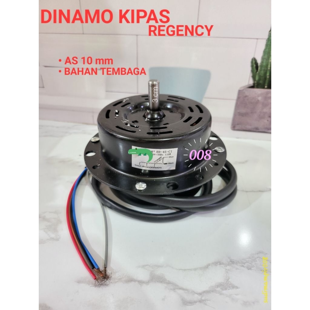 Dinamo kipas angin regency as 10 mm - kingelectronicmedan
