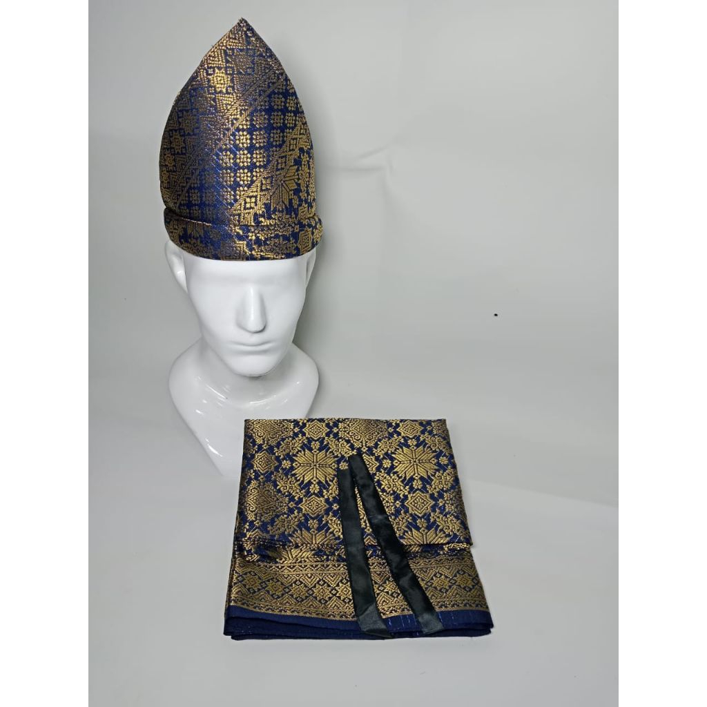 set tanjak Palembang/setelan tanjak songket palembang/tanjak songket