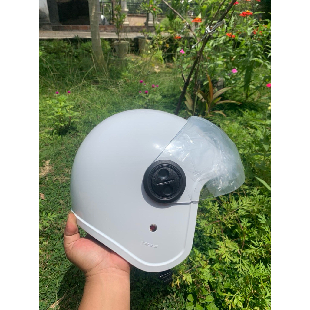 HELM scoopy putih original AHM honda SNI bawaan motor honda scoopy