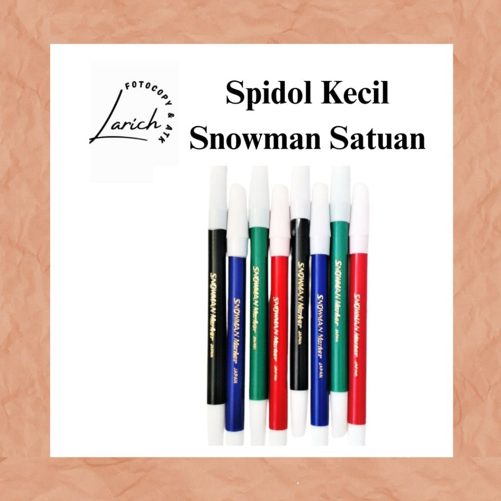 Spidol Kecil Snowman (1 pack isi 12 pcs)