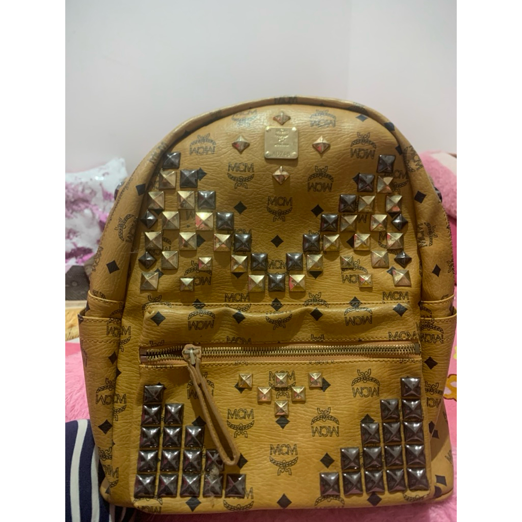 Tas MCM Backpack Ori Preloved Size Besar Made in German