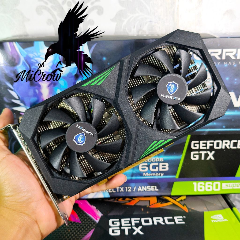 VGA Nvdia GTX 1660 Super 6gb 192bit DDR6 bisa libas gaming GTA render editing dll #tag gtx 1650 1660